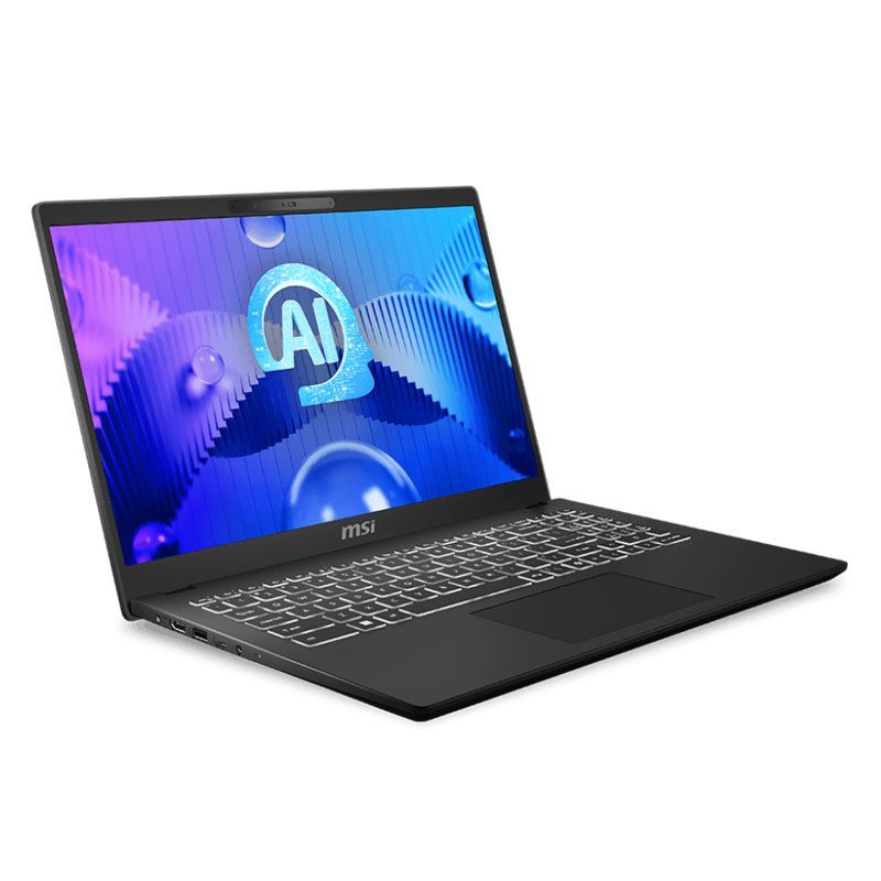 Laptop MSI MODERN 15 H AI C1MG 9S7-15H551-018 ULTRA 7 155H 16GB -SSD 512GB -WIN11+OHS CLASSIC BLACK