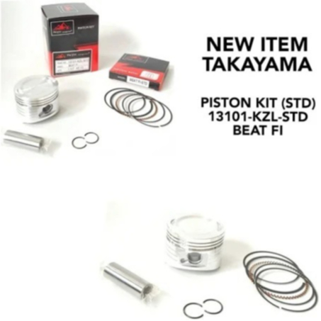 [Original] Piston Kit Assy Piston Motor BEAT F.I - Takayama