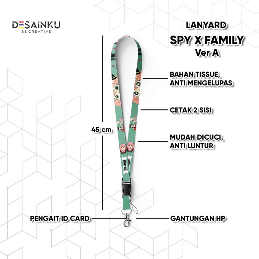 

READY STOCK LANYARD SPYxFamily / Anya forger VERSI A / TALI HP / KARET PODS