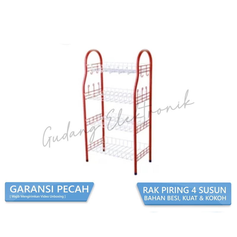Rak Piring Besi 4 Susun Serbaguna Rak Piring Tinggi Rak Piring Pendek 2 Susun 3 Susun Rak Bumbu Rak 
