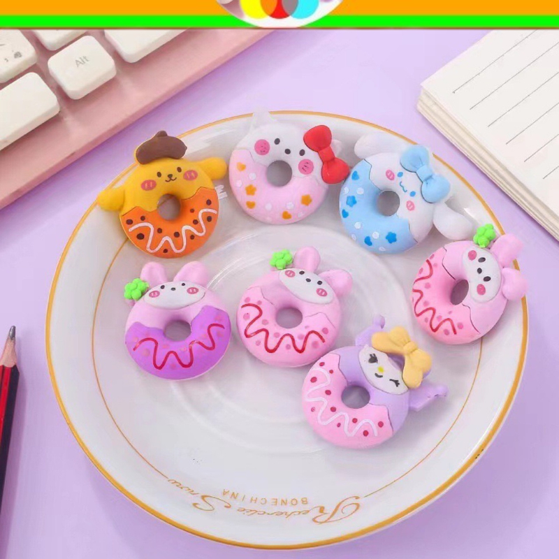 

PENGHAPUS 3D DONUT SANRIO | PENGHAPUS PENSIL 3D | PERLENGKAPAN ALAT TULIS SEKOLAH | ALAT TULIS SEKOLAH | PERALATAN TULIS | ERASER 3D SANRIO | MELODY | KUROMI | POMPOMPURIN | CINAMORROL