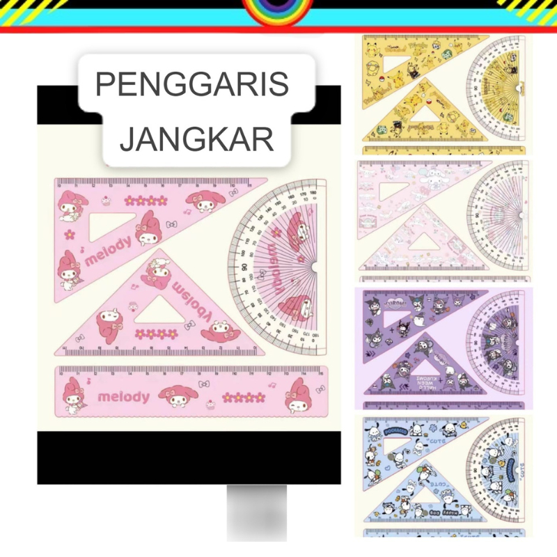 

SET PENGGARIS JANGKA BUSUR SANRIO ANIME | PERLENGKAPAN ALAT TULIS SEKOLAH | ATS | ATK | ALAT TULIS SEKOLAH | PENGGARIS LUCU | GARISAN BUSUR | PENGGARIS SEGITIGA | KUROMI | POCACCO | CINAMORROL | MELODY | POKEMON | PIKACHU|GD