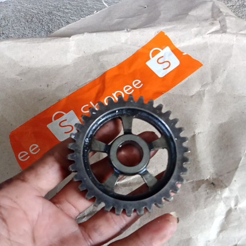 Rasio gigi 1 Vega ZR atau Jupiter Z1/Jupiter robot 34t ORI copotan motor
