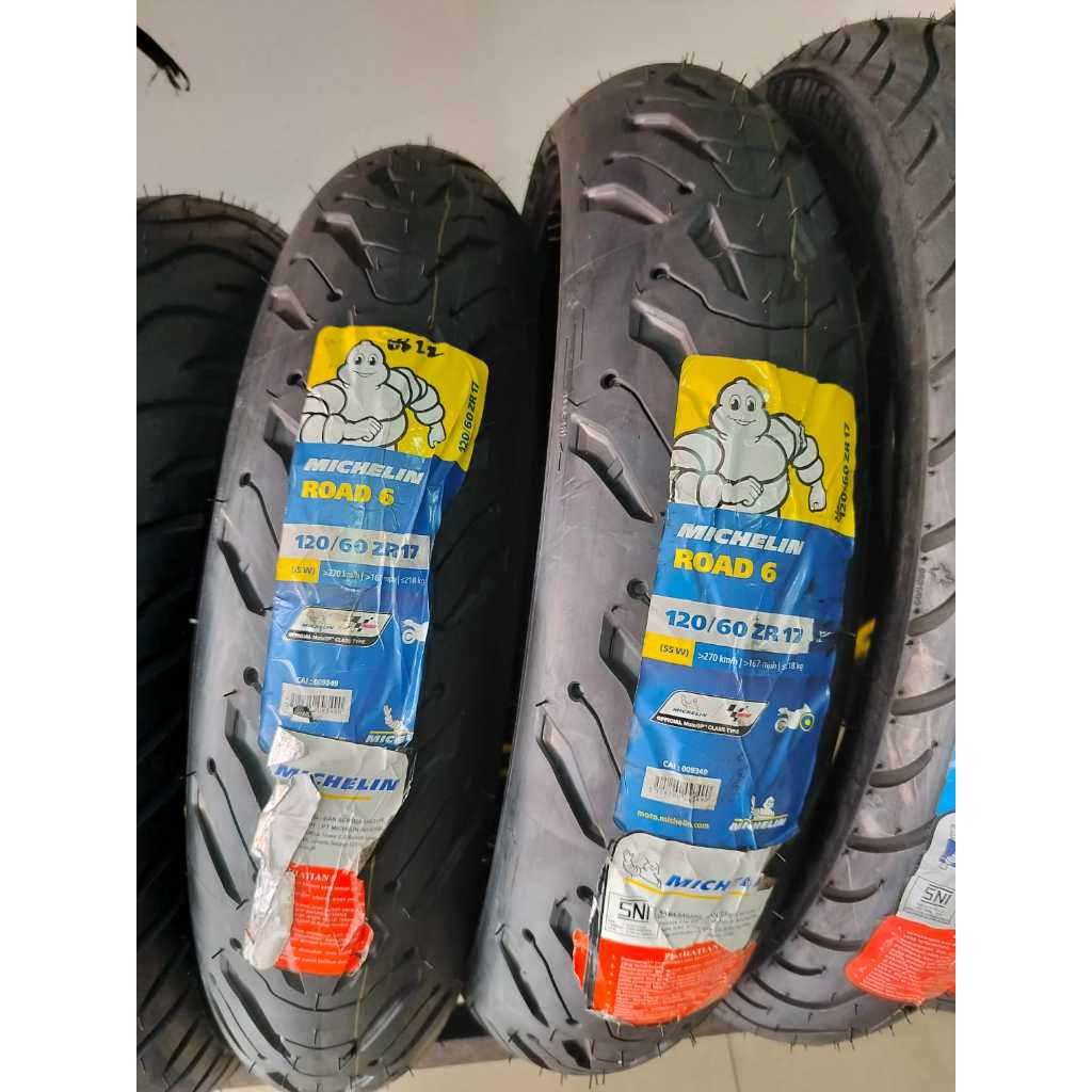 Ban Michelin Pilot Road 6 120/60-17 dan 160/60-17 Paket Sepasang Depan Belakang
