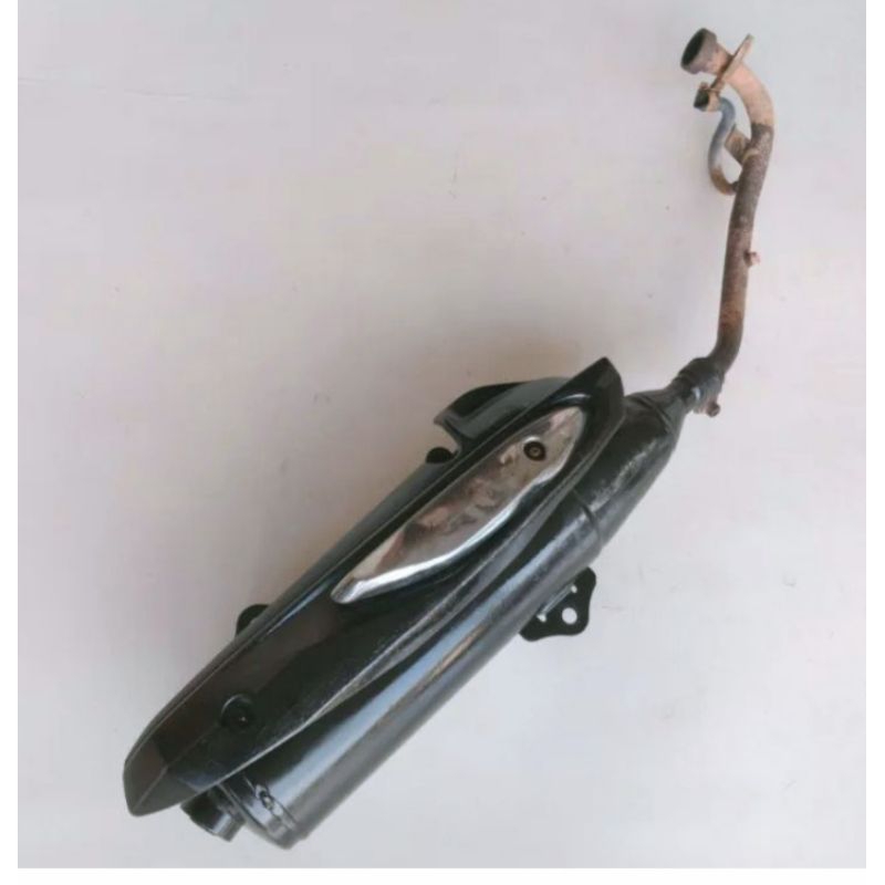 KENALPOT YAMAHA XEON KARBU COPOTAN ORIGINAL