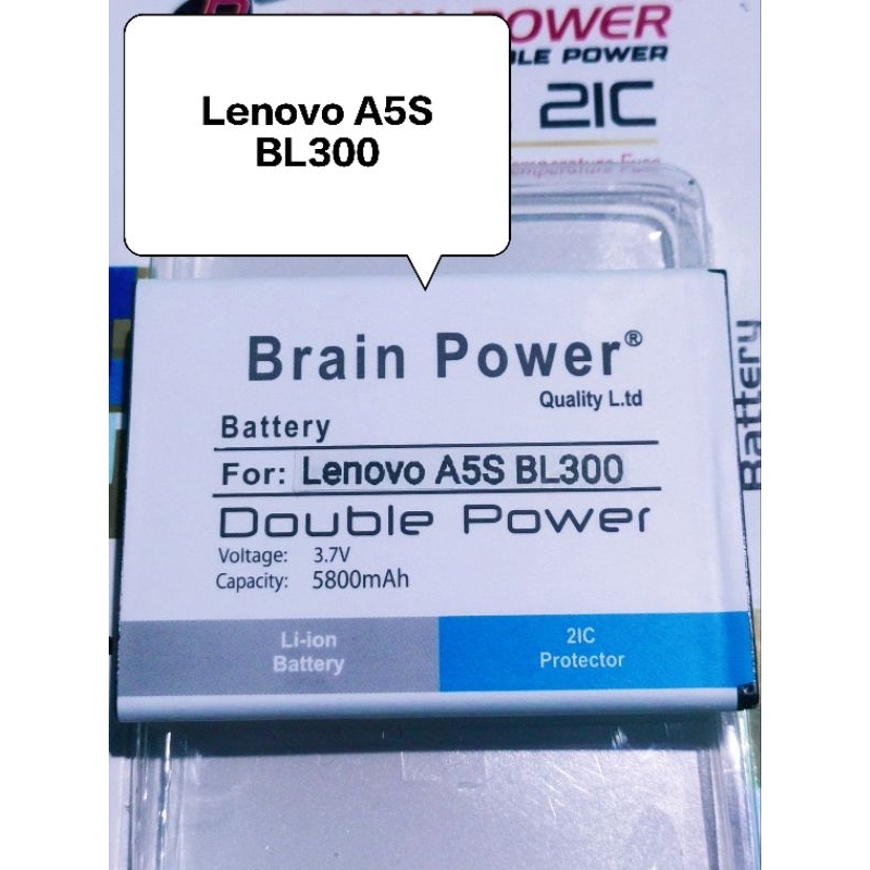 Baterai Lenovo A5S BL300 BL-300 L18081 Double Power