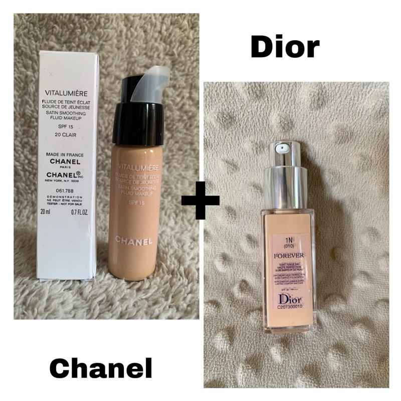 PAKET CHANEL&DIOR FOUNDATION TESTER ORIGINAL.
