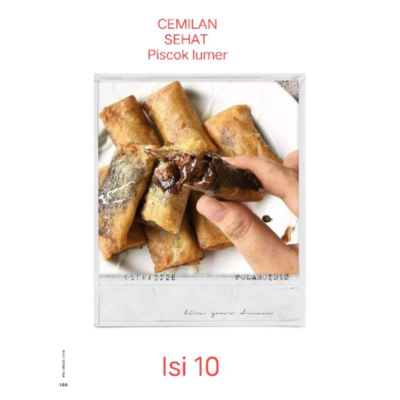 

Cemilan sehat// Piscok lumer // gurih & lezat