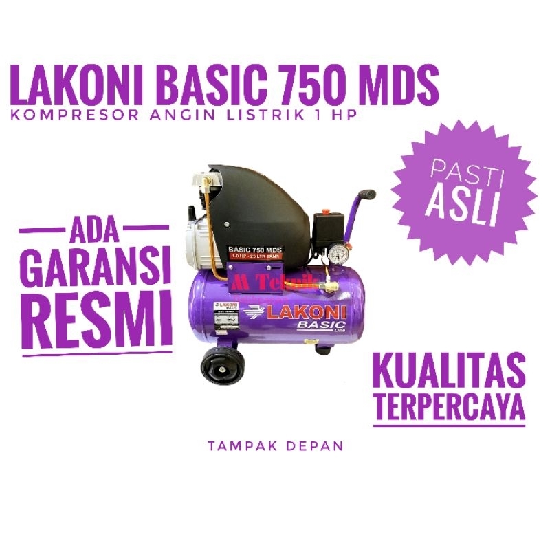 Kompresor angin Lakoni Basic 750 MDS 1 HP Air Compressor udara listrik