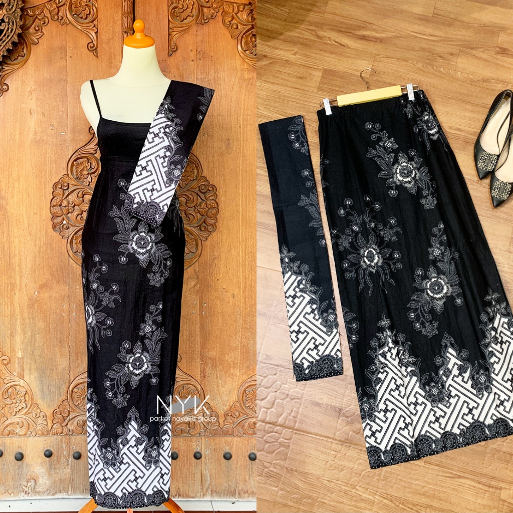 PRADIPTA BATIK -  ROK BATIK MODERN MOTIF PAGER ABU ROK BATIK SPAN PANJANG BAWAHAN KEBAYA WANITA ADA 