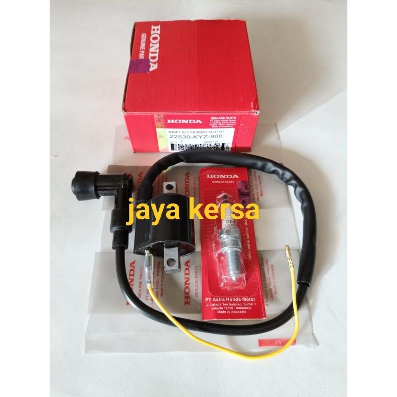 COIL KOIL PENYALAAN 3 ITEM (KYZ) ORIGINAL SUPRA X 125 HELM IN+SUPRA X 125 FI INJEKSI