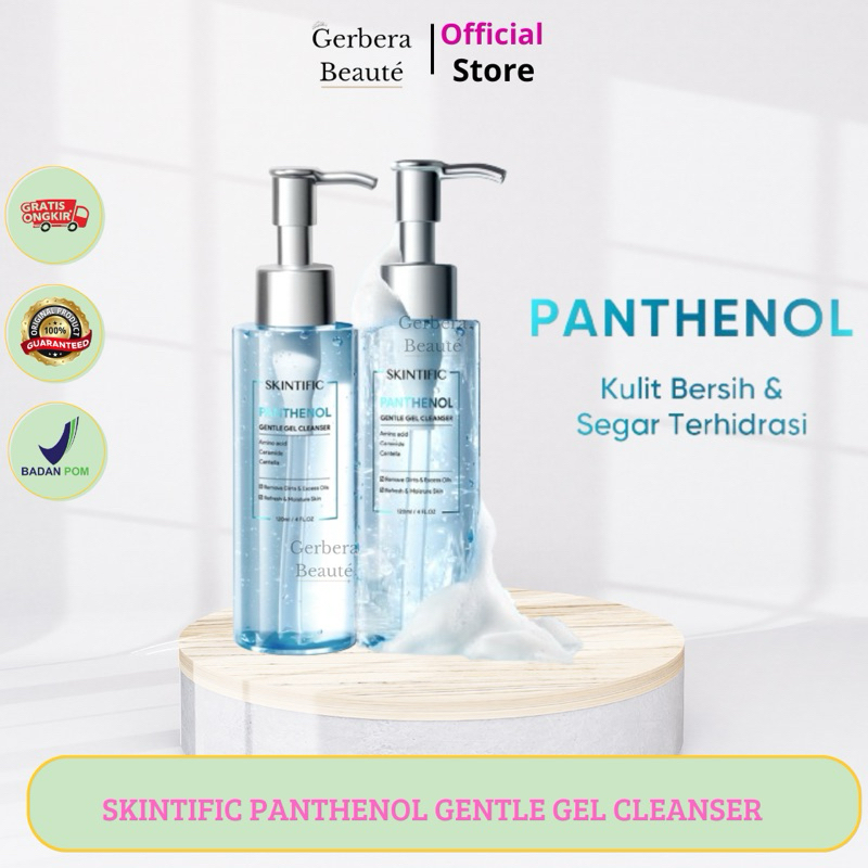✨GB✨ SKINTIFIC - Panthenol Gentle Gel Cleanser 120ml | Facial Wash Acnes Face Wash