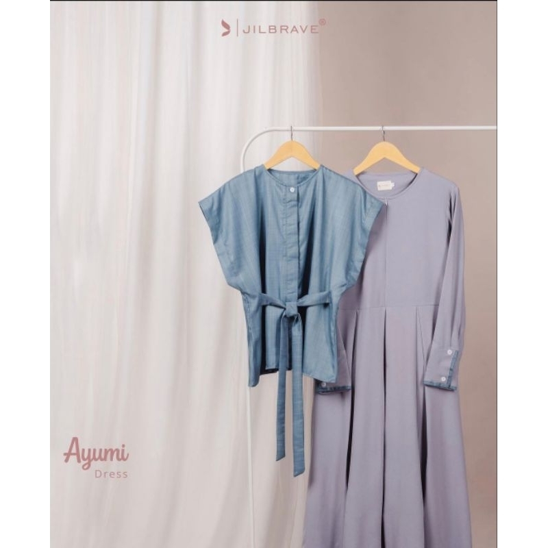 jilbrave ayumi dress warna ungu, preloved pemakaian pribadi ukuran XS