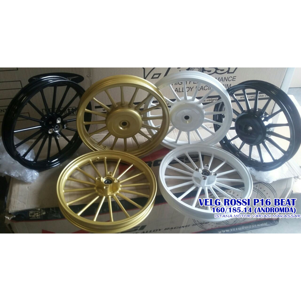 Velg bintang racing Rossi palang 16 ANDROMEDA Beat/Vario 110/Scoopy Ring 14/Genio Ring 14/Spacy Ring