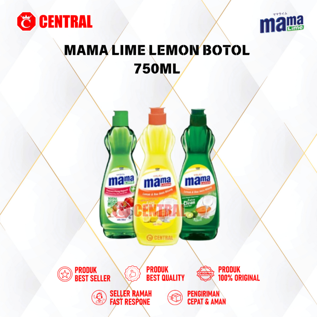 MAMA LIME/LEMON BOTOL SABUN CUCI PIRING 750ML