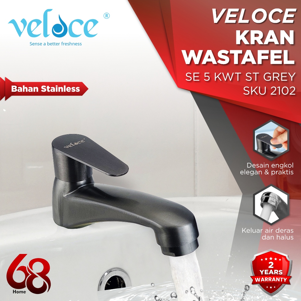 Veloce Kran Wastafel Cuci Tangan Kran Wastafel Minimalis Keran Cuci Piring 2102