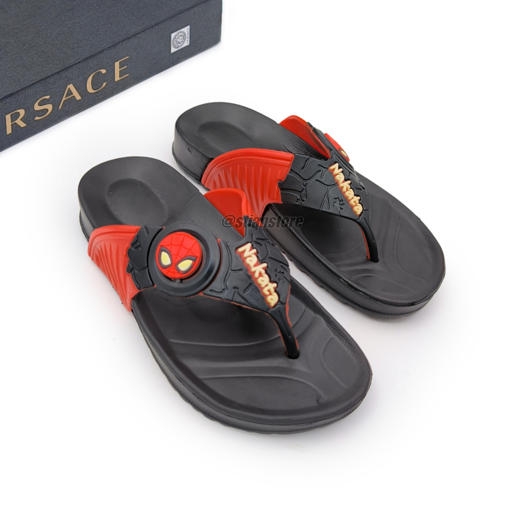 Promo Bulan Ini Nakata Sandal Jepit Anak Laki-Laki Karakter Spiderman Kapten Amerika Sendal Karet