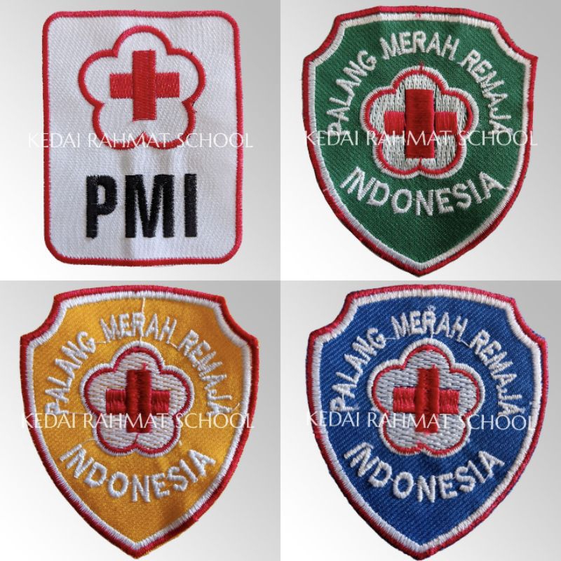 Bet Bed Badge Logo PMI PMR Mula Madya Wira SD SMP SMA Bordir