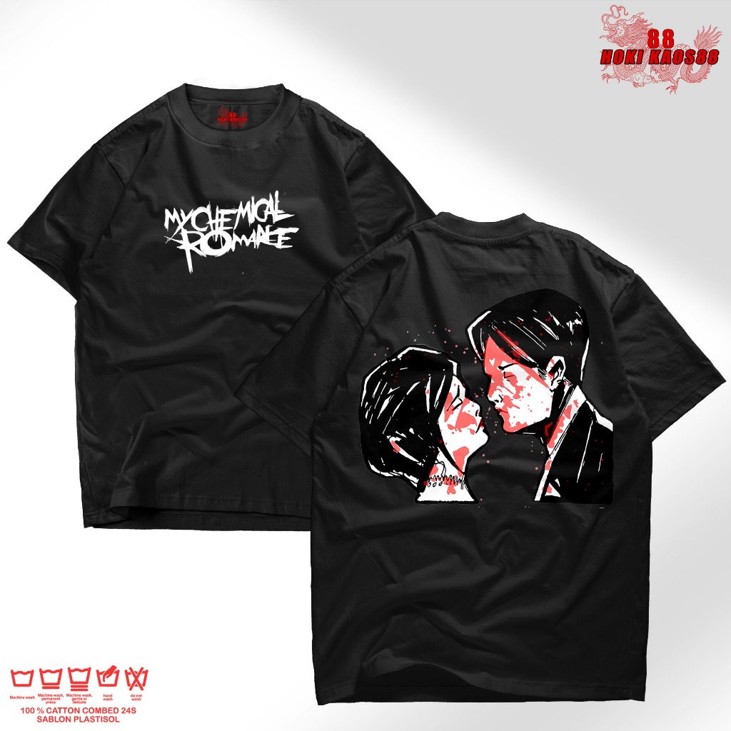 Kaos Distro My Chemical Romance Helena  Hoki Kaos88 Bahan Catton Combed 30s