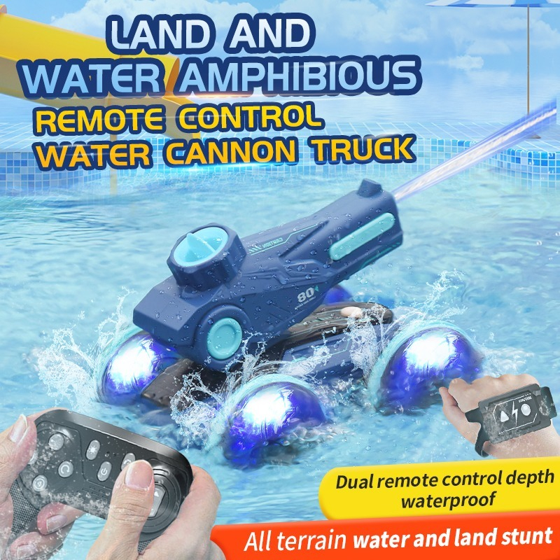 Mainan Anak RC Cannon Amphibious Mobil Bisa Jalan Di air