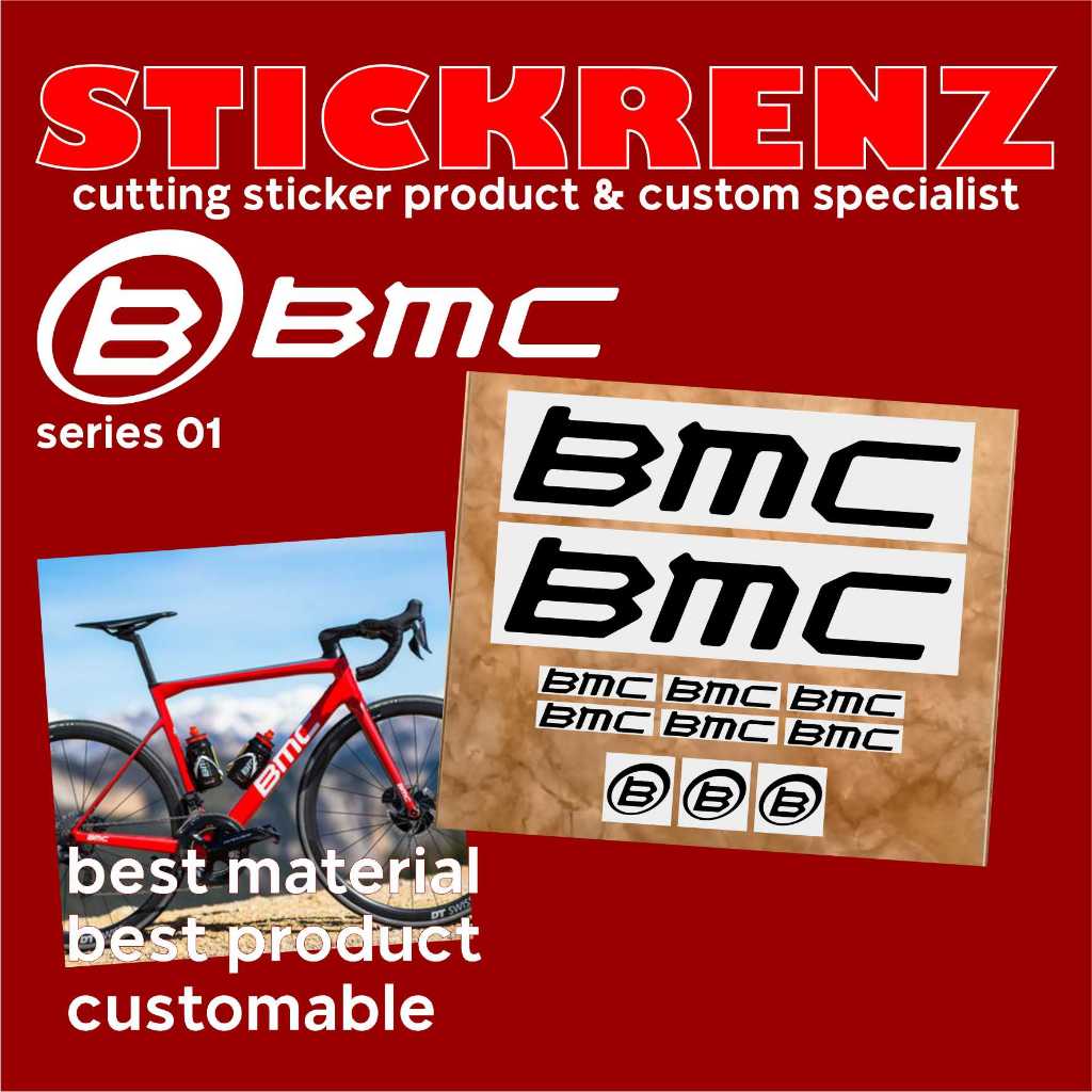 Cutting Sticker Stiker Frame Sepeda Roadbike MTB BMC 01 Custom