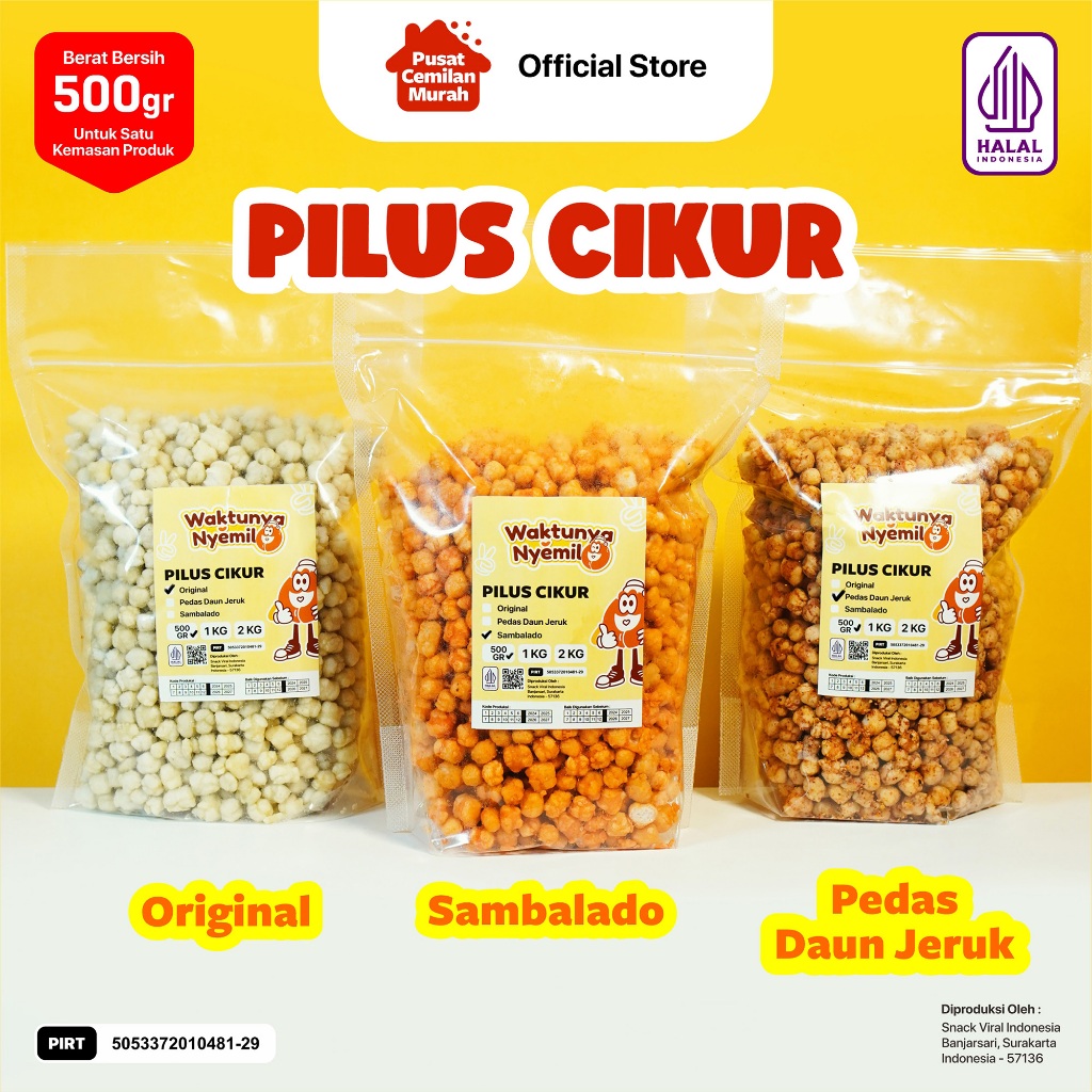 

CIKUR KILOAN 500 GR Food Snack Camilan