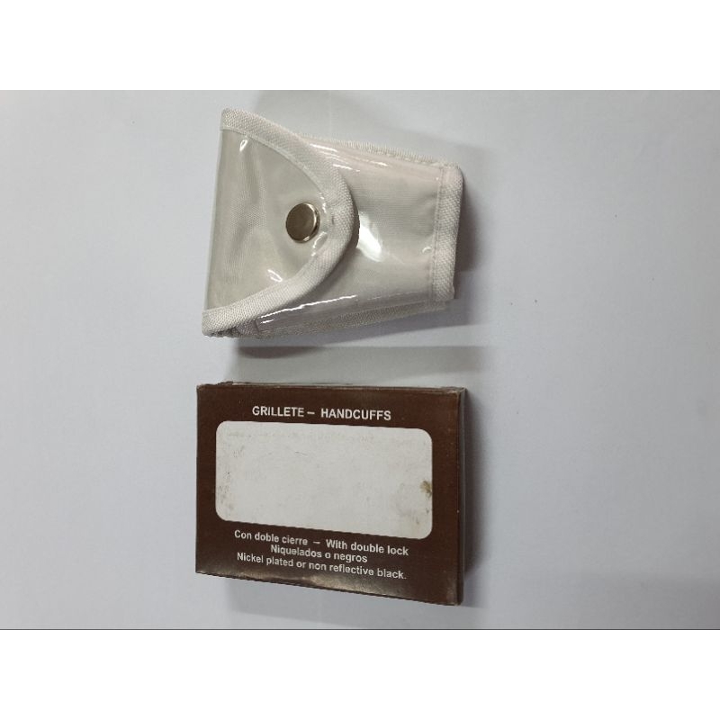 Sarung Borgol Putih Kanvas Dan Borgol Dus Coklat | Borgol security | Borgol polisi Sama Sarungnya