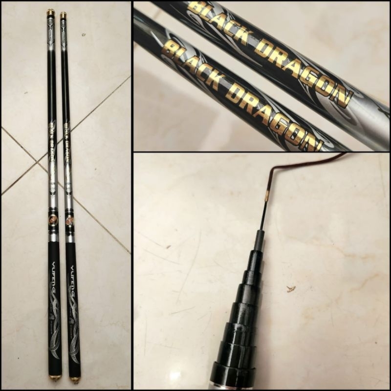 Tegek carbon hz master dan black dragon bahan carbon