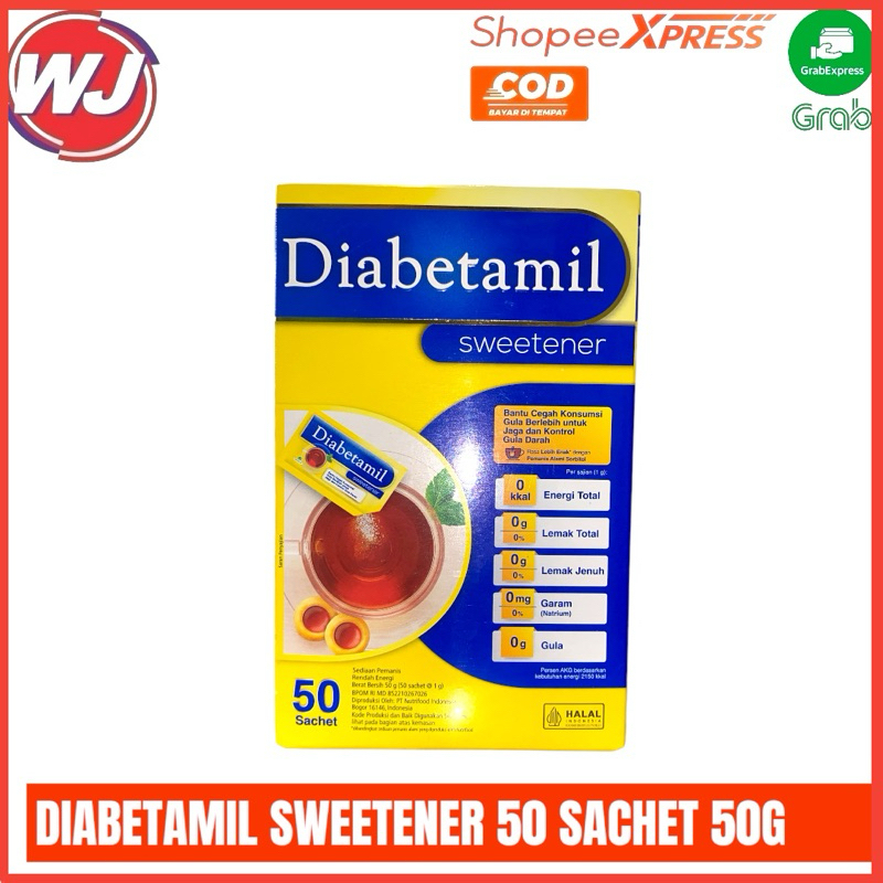 

DIABETAMIL SWEETENER 50 SACHET