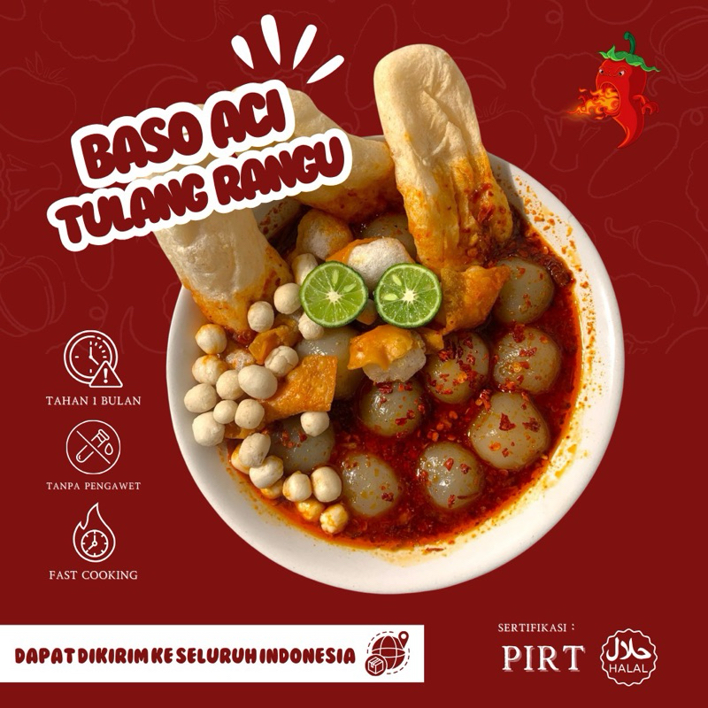 

Cihuy - Baso Aci Tulang Rangu Kuah Merapi Sambal Chilli Oil