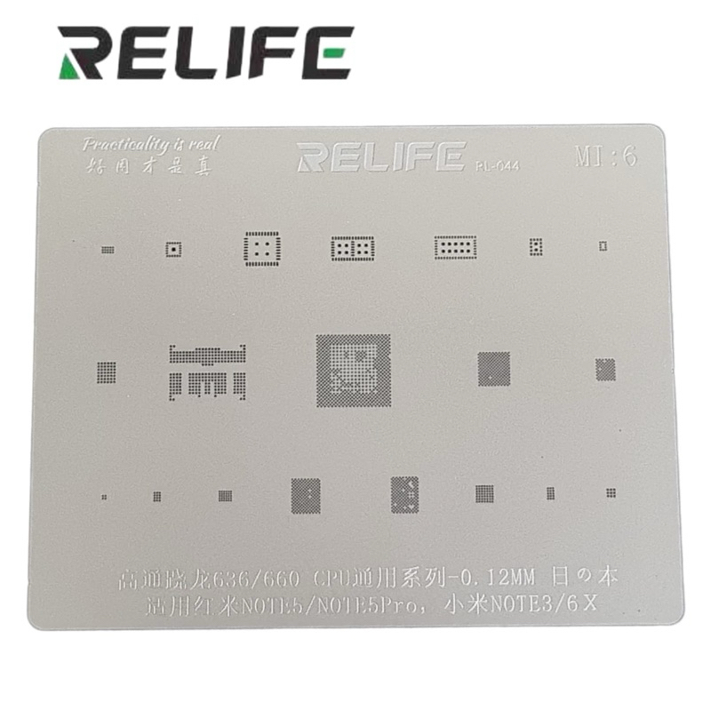 PLAT IC BGA CETAKAN IC CPU 636/660 RELIFE MI6