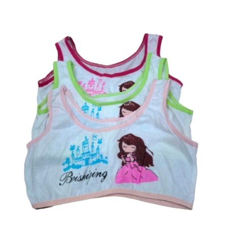 12 PCS MINISET ANAK PEREMPUAN BRA SPORT TANPA BUSA SGK