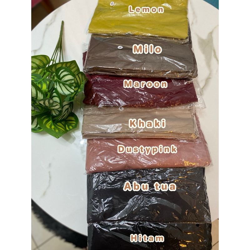 jilbab bergo instan polos