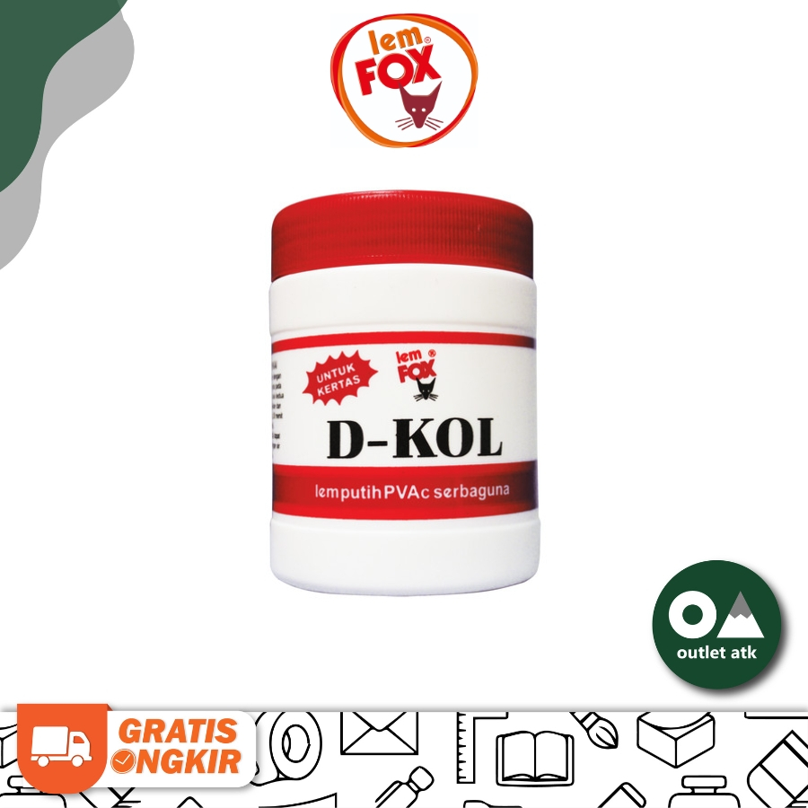 

Lem Putih Fox D-Kol White Glue 450gr