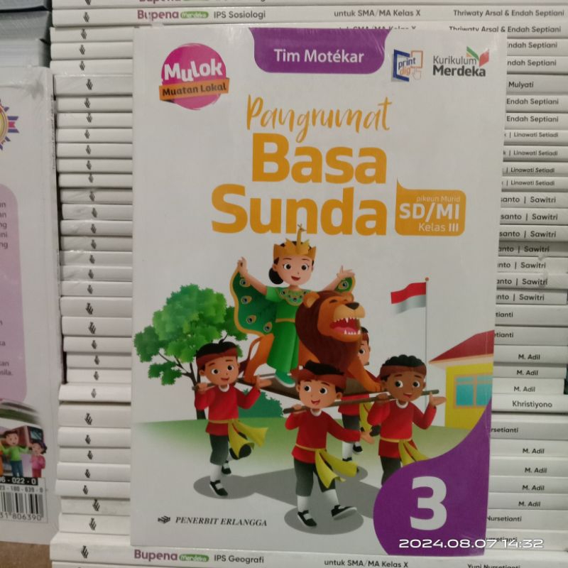 pangrumat Basa Sunda kelas 3 SD Kurikulum Merdeka Erlangga / Bahasa Sunda
