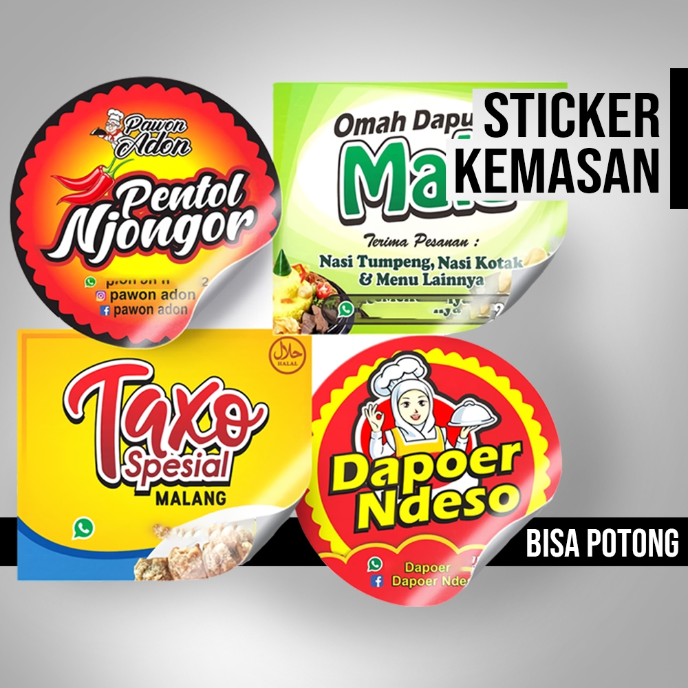 

Cetak Sticker Kemasan Custom Murah - Kualitas HD