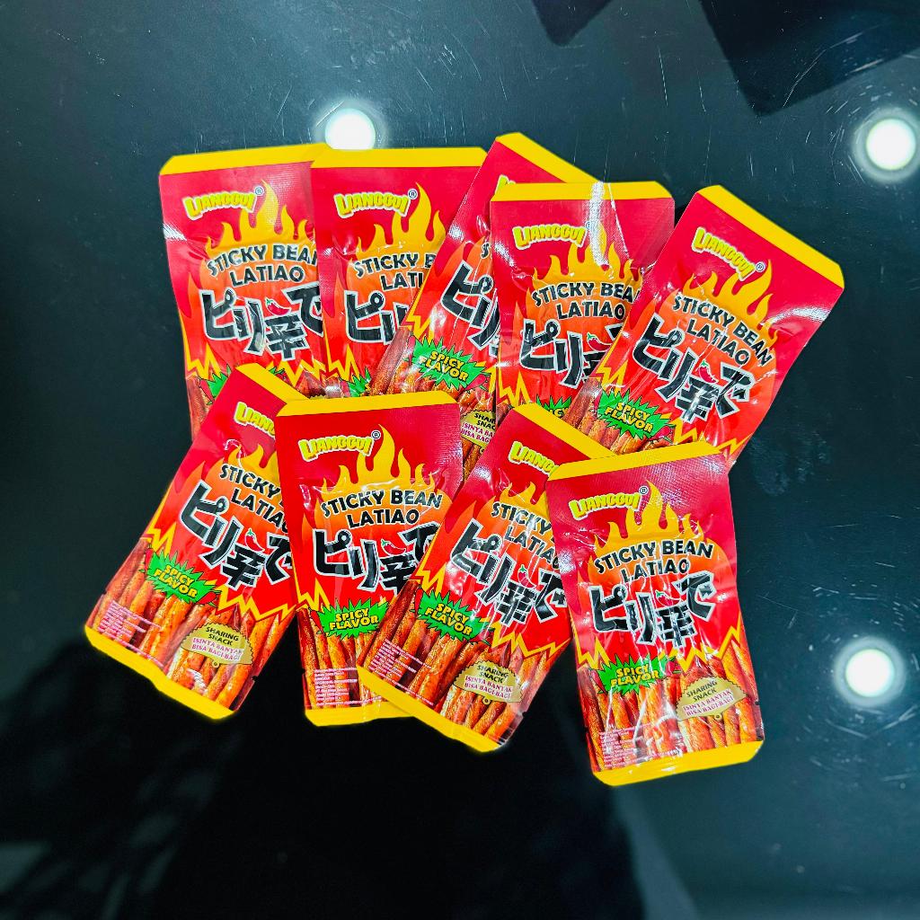 

LIANGGUI | STICKY BEAN LATIAO 9PCS x 10gr | STEAK LATIAO | SATE LATIAO | CEMILAN VIRAL | SPICY FLAVOR LEZAT DAN NIKMAT | CEMILAN YANG LAGI VIRAL IMPORT DARI CHINA