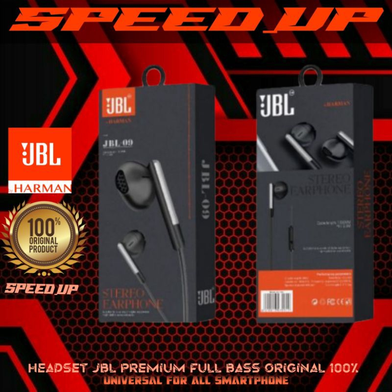 Headset Earphone Handsfree JBL Original 100%