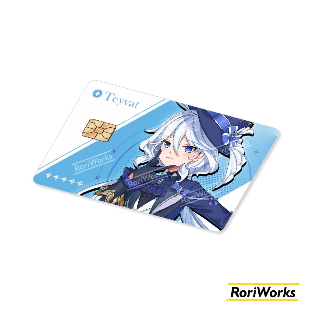 

Stiker Kartu - Furina | Genshin Impact | Garskin Debit Kredit Emoney Flazz