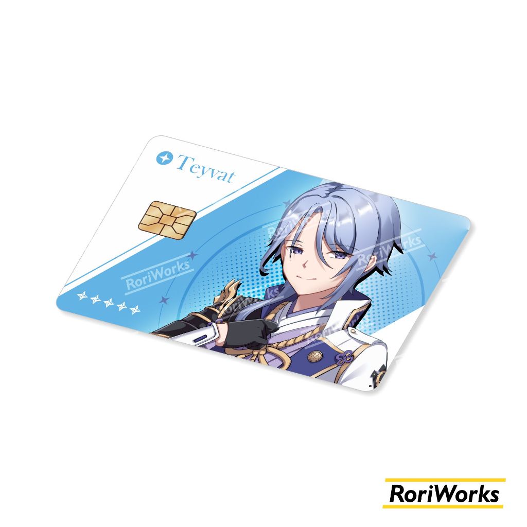 

Stiker Kartu - Ayato Kamisato | Genshin Impact | Garskin Debit Kredit Emoney Flazz
