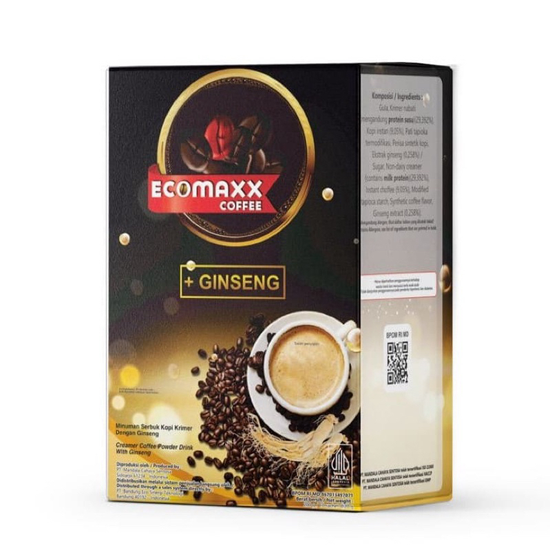 

Ecommax coffe100%orginal kemasan terbaru isi 10 shacet