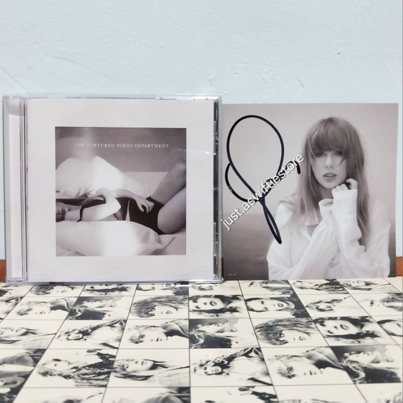 [SIGNED] Taylor Swift Signed TTPD CD THE TORTURED POETS DEPARTMENT Official Merch Merchandise Import