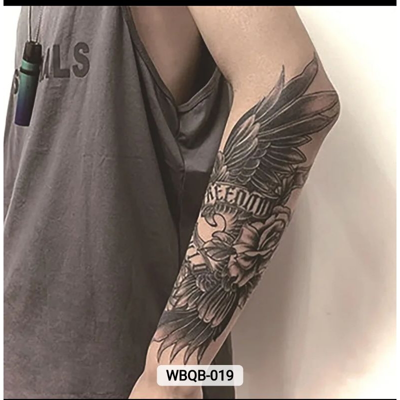 Sticker Tato Temporer Herbal Fruit Ink Tulisan BEYOURSELF Tatto Semi Permanen Tahan Air Anti Air Tah