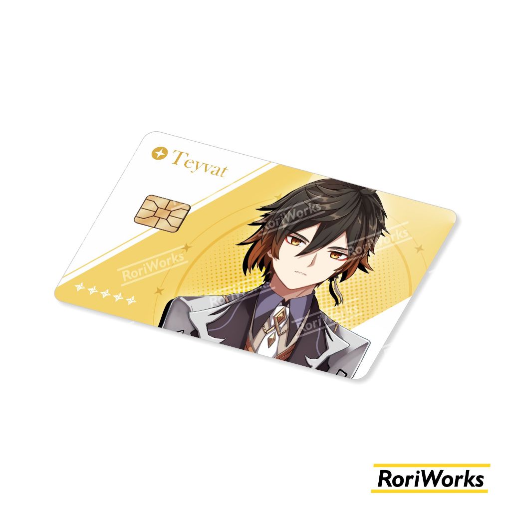 

Stiker Kartu - Zhongli | Genshin Impact | Garskin Debit Kredit Emoney Flazz