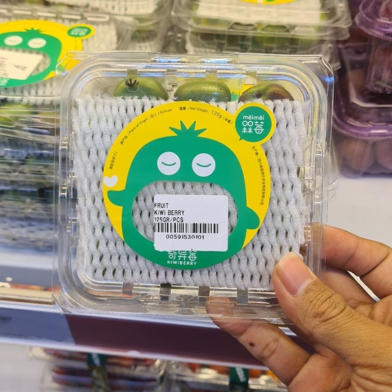 

meimei kiwi berry from sichuan | buah kiwi berry import 1 pack 125gr