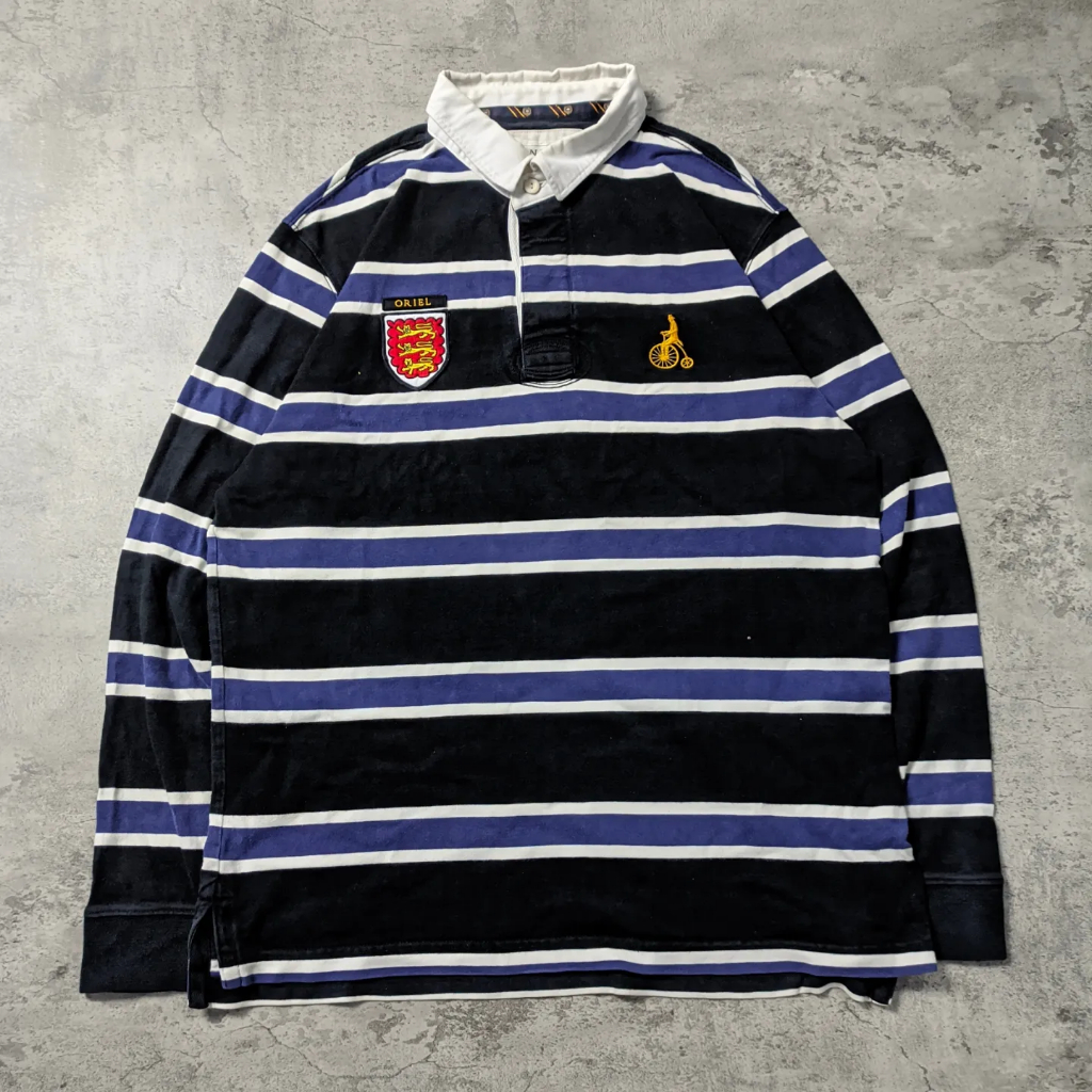 Rugby shirt Polo shirt official oxford university rugby team dari Bean Pole vintage style second pre