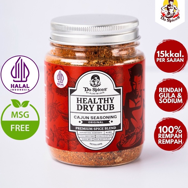 

Promo Keren Dospices Healthy Dry Rub Bumbu Marinasi Rendah Kalori Cajun seasoning