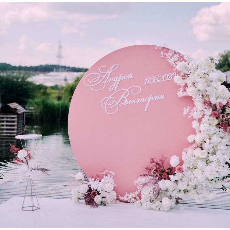 Cover backdrop stand bulat diameter 150cm tidak berikut besinya