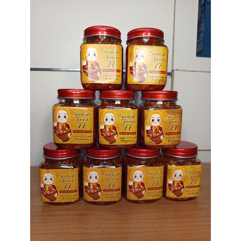 

Sambal pete, sambal Baby Cumi Jontor, sambal teri 77 200gr Enak, Halal, Bikin Jontor, Toples, Dibuat Dadakan, Pedasnya Bikin Jontor, Instan, nampol, pedas manis gurih