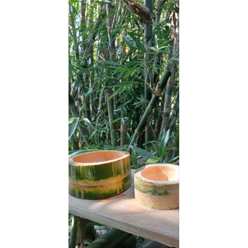 bambu kerajinan asbak bambu